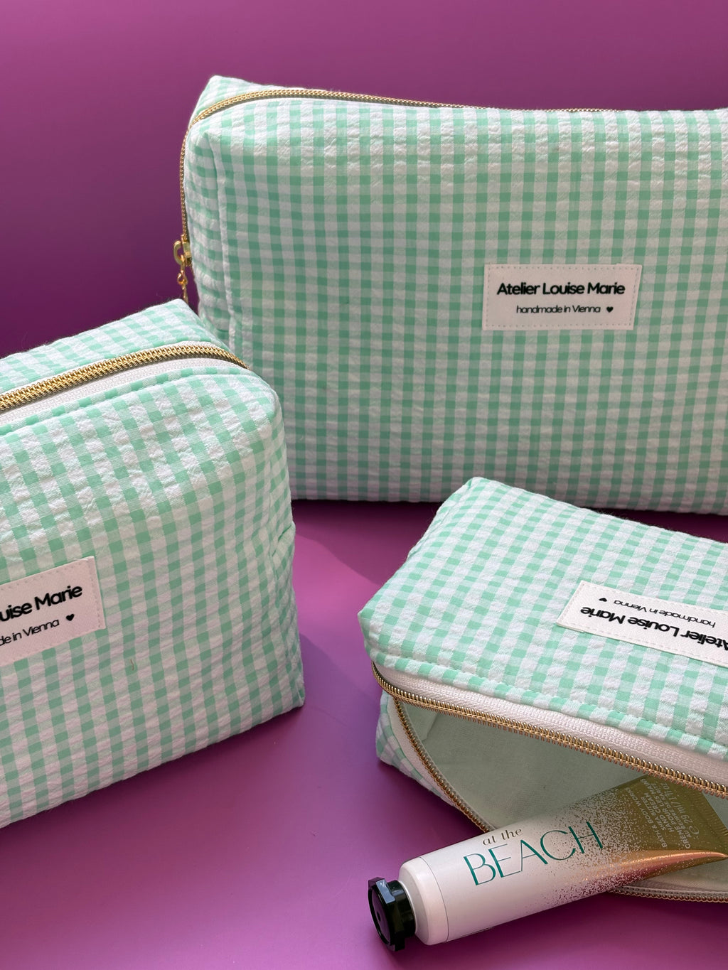 Clementine Pouch - Vichy Mint