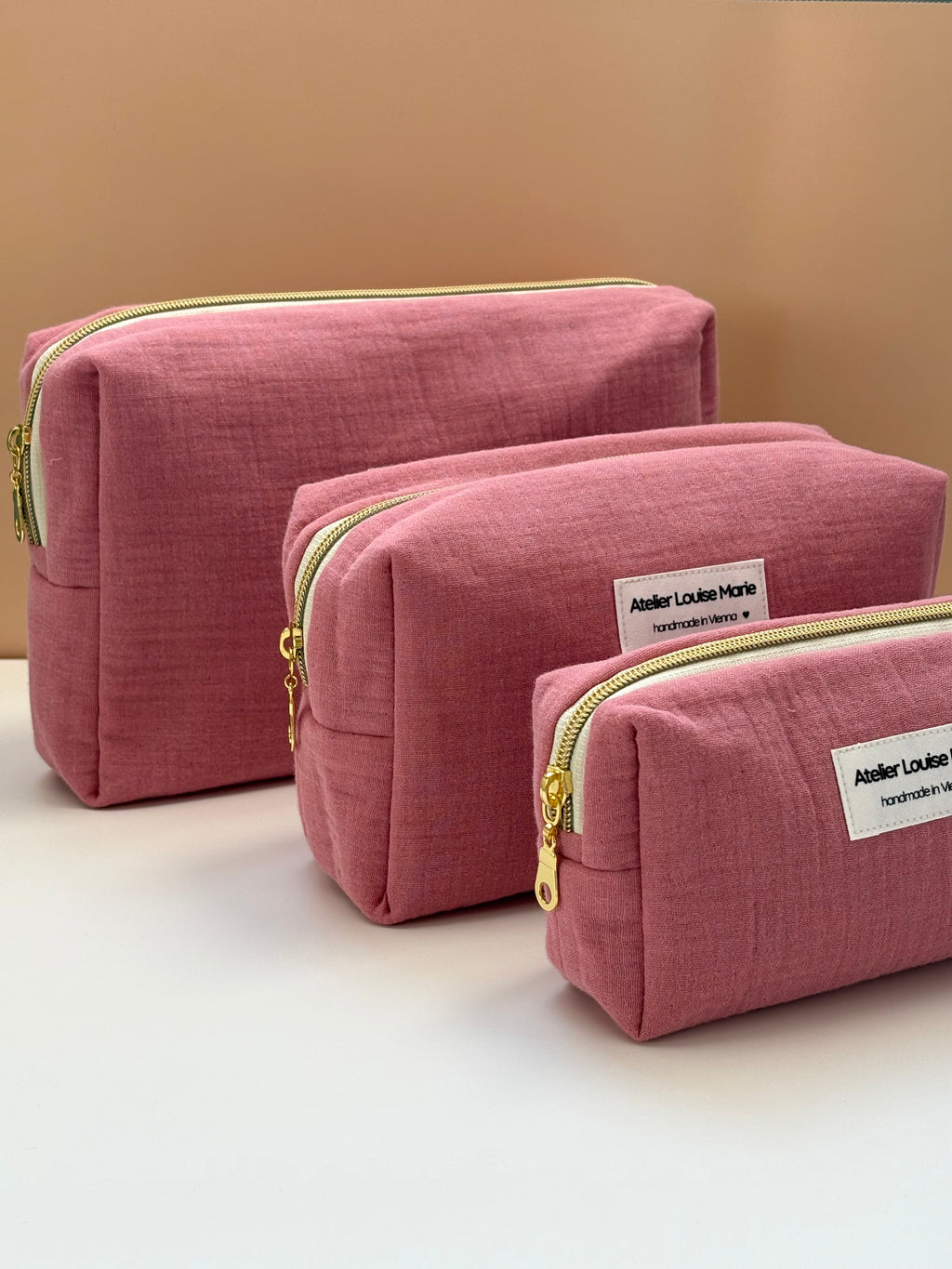 Clementine Pouch - Double Gauze Blush