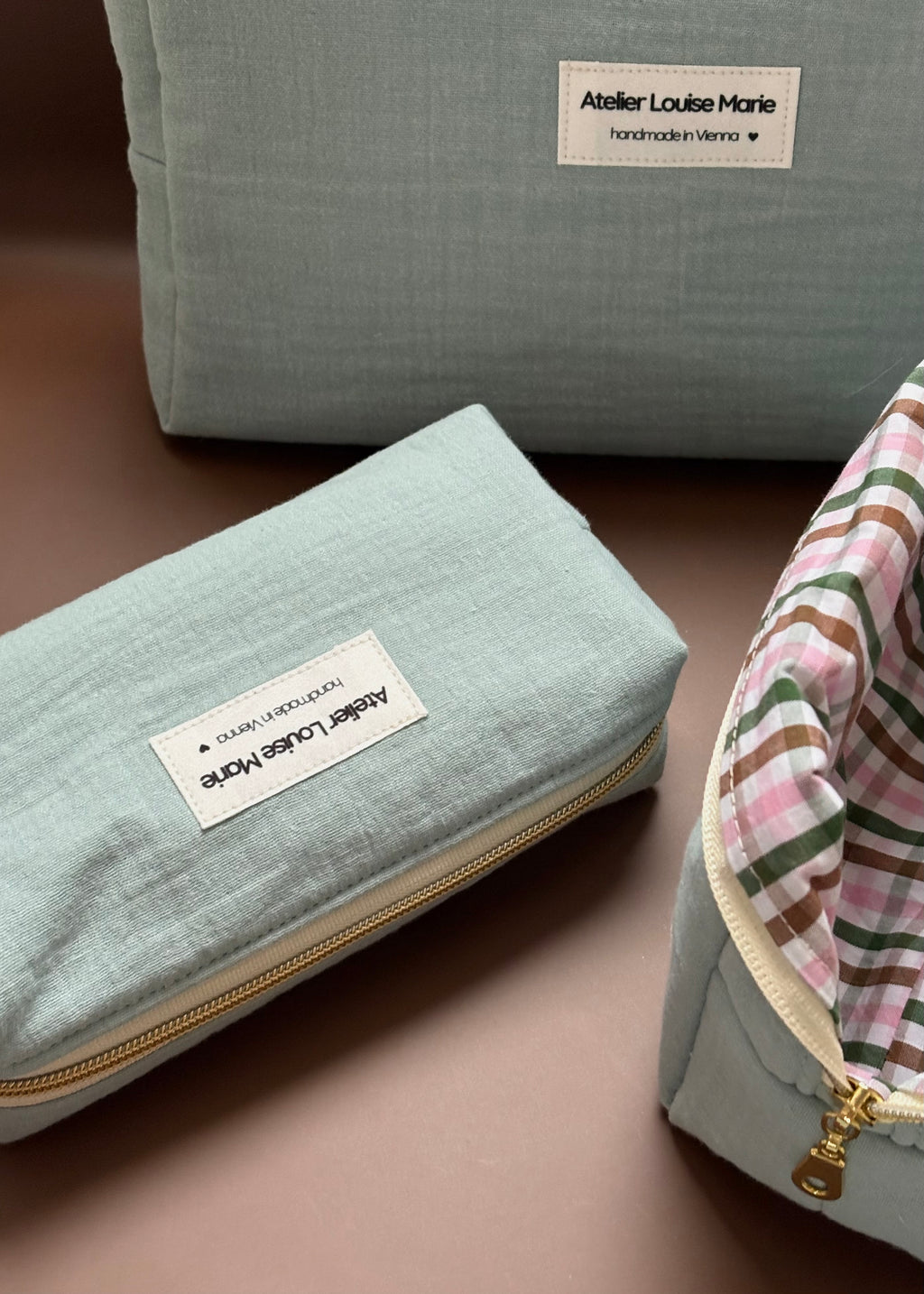 Clementine Pouch - Double Gauze Sage
