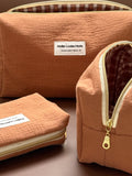 Clementine Pouch - Double Gauze Tobacco