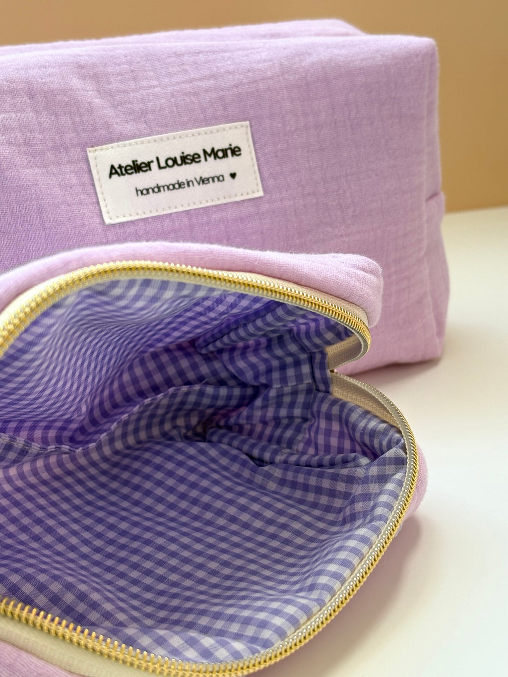 Clementine Pouch - Double Gauze Lilac
