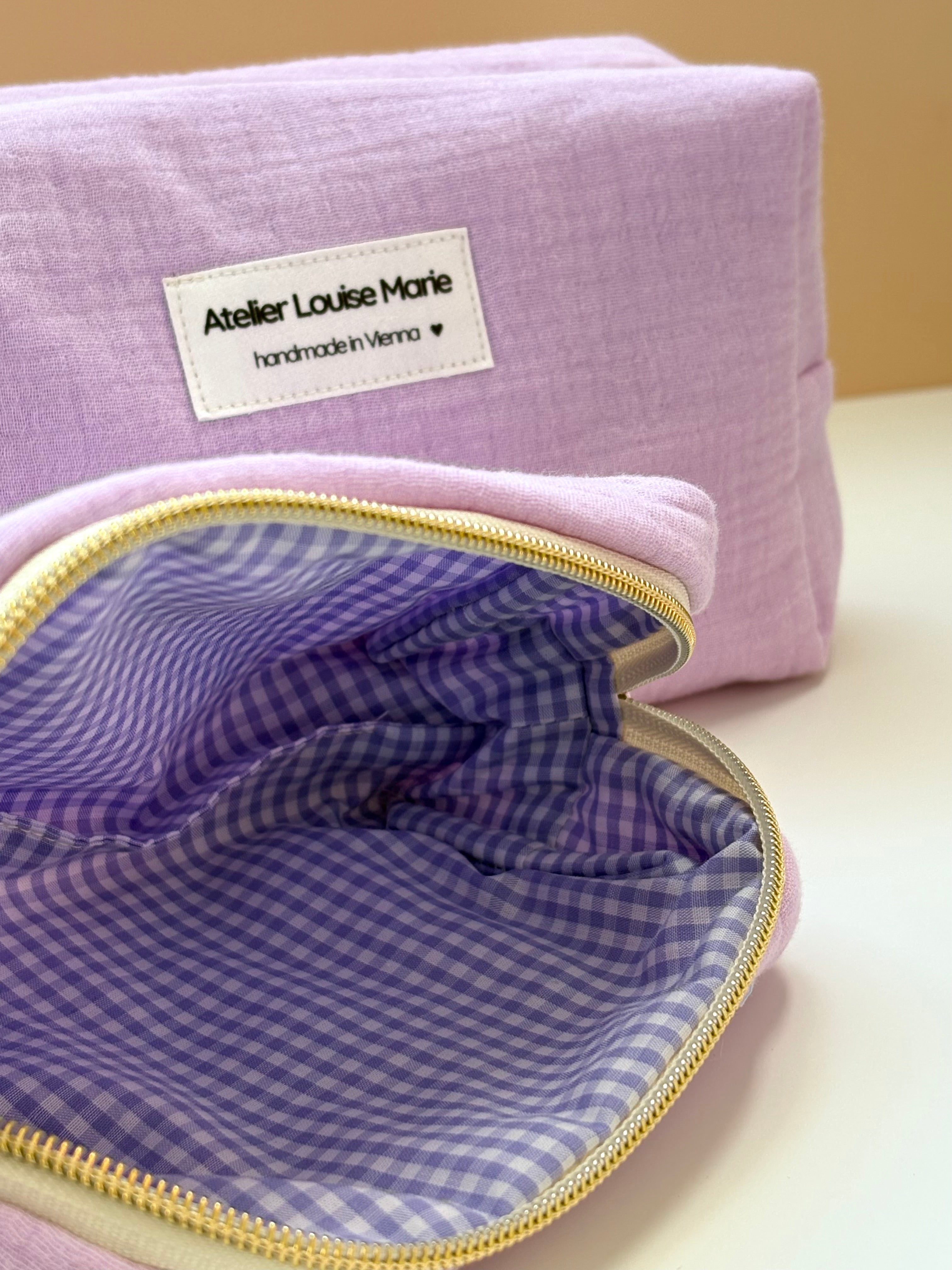 Clementine Pouch - Double Gauze Lilac