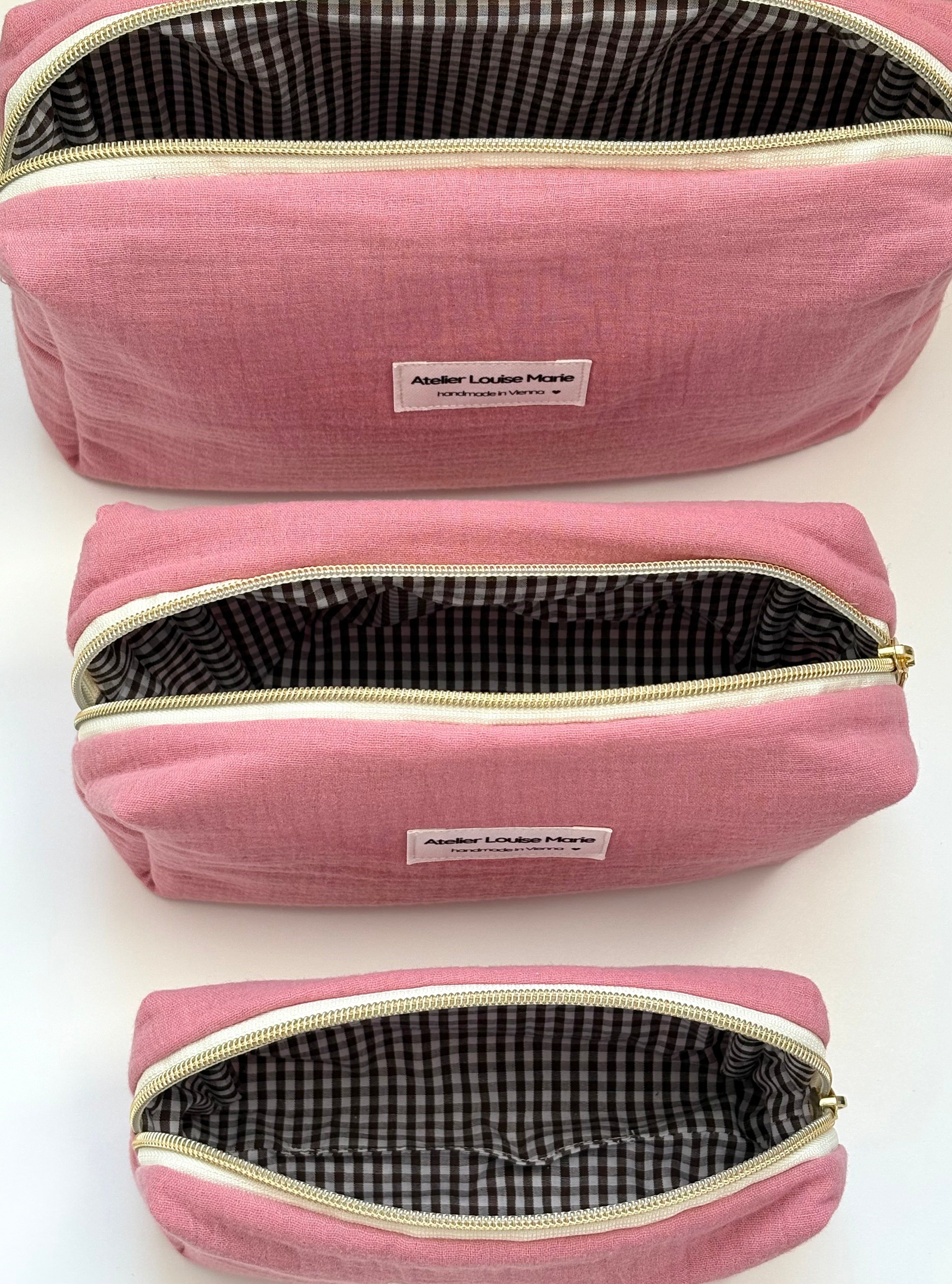 Clementine Pouch - Double Gauze Blush