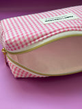 Clementine Pouch - Vichy Fuchsia