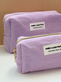 Clementine Pouch - Double Gauze Lilac