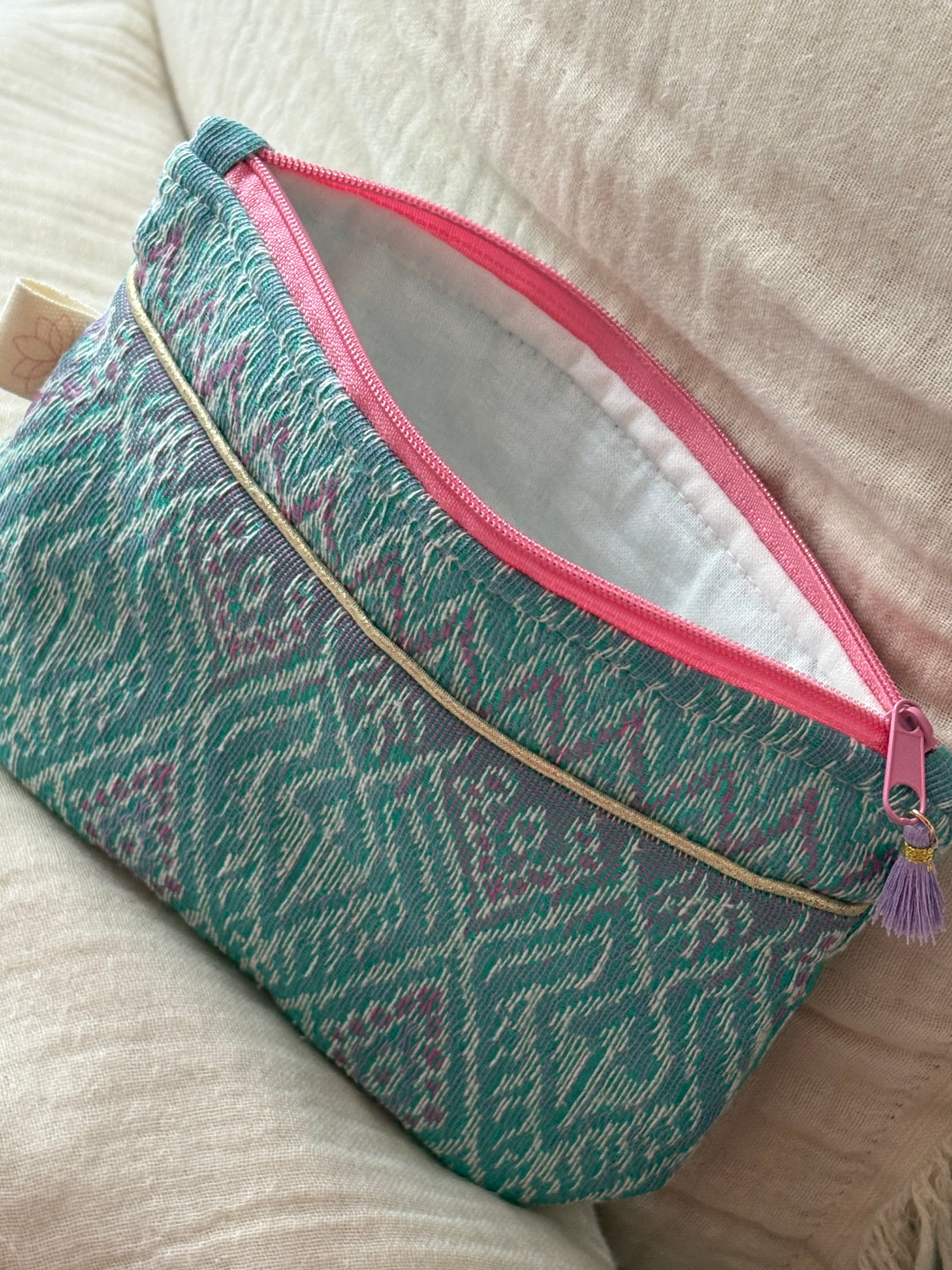 Florence Pouch - Thai Jaquard Blue
