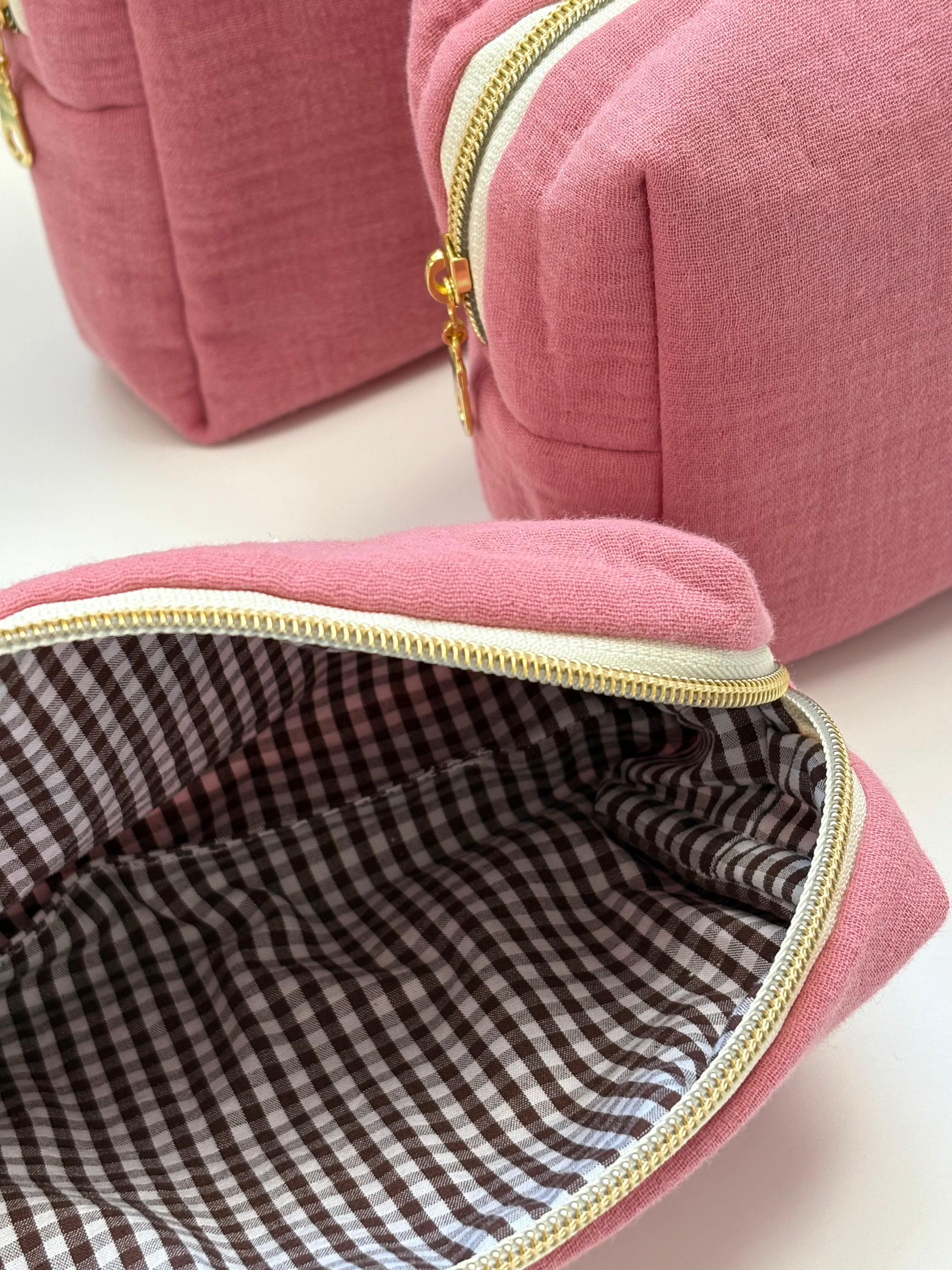 Clementine Pouch - Double Gauze Blush