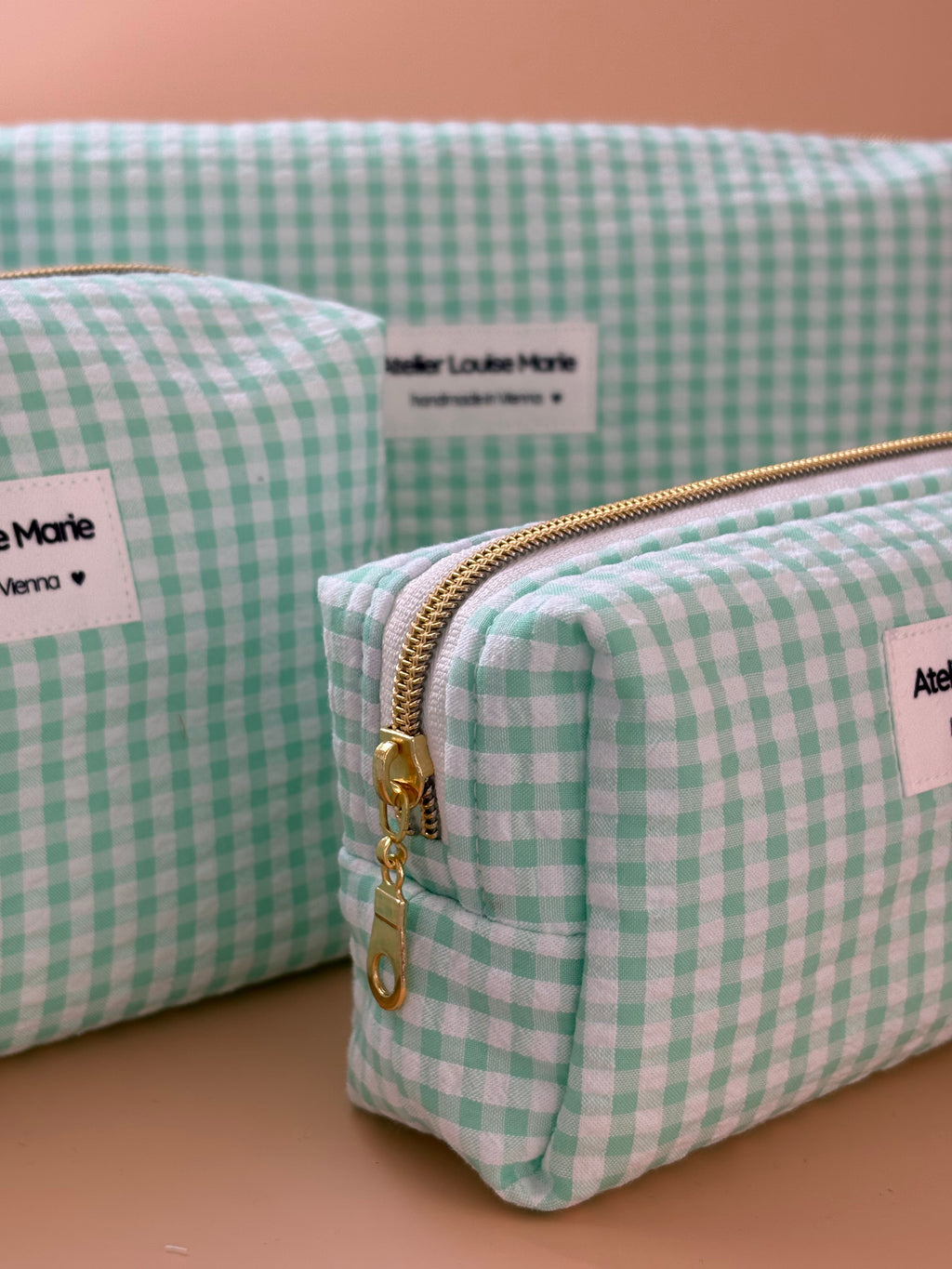 Clementine Pouch - Vichy Mint