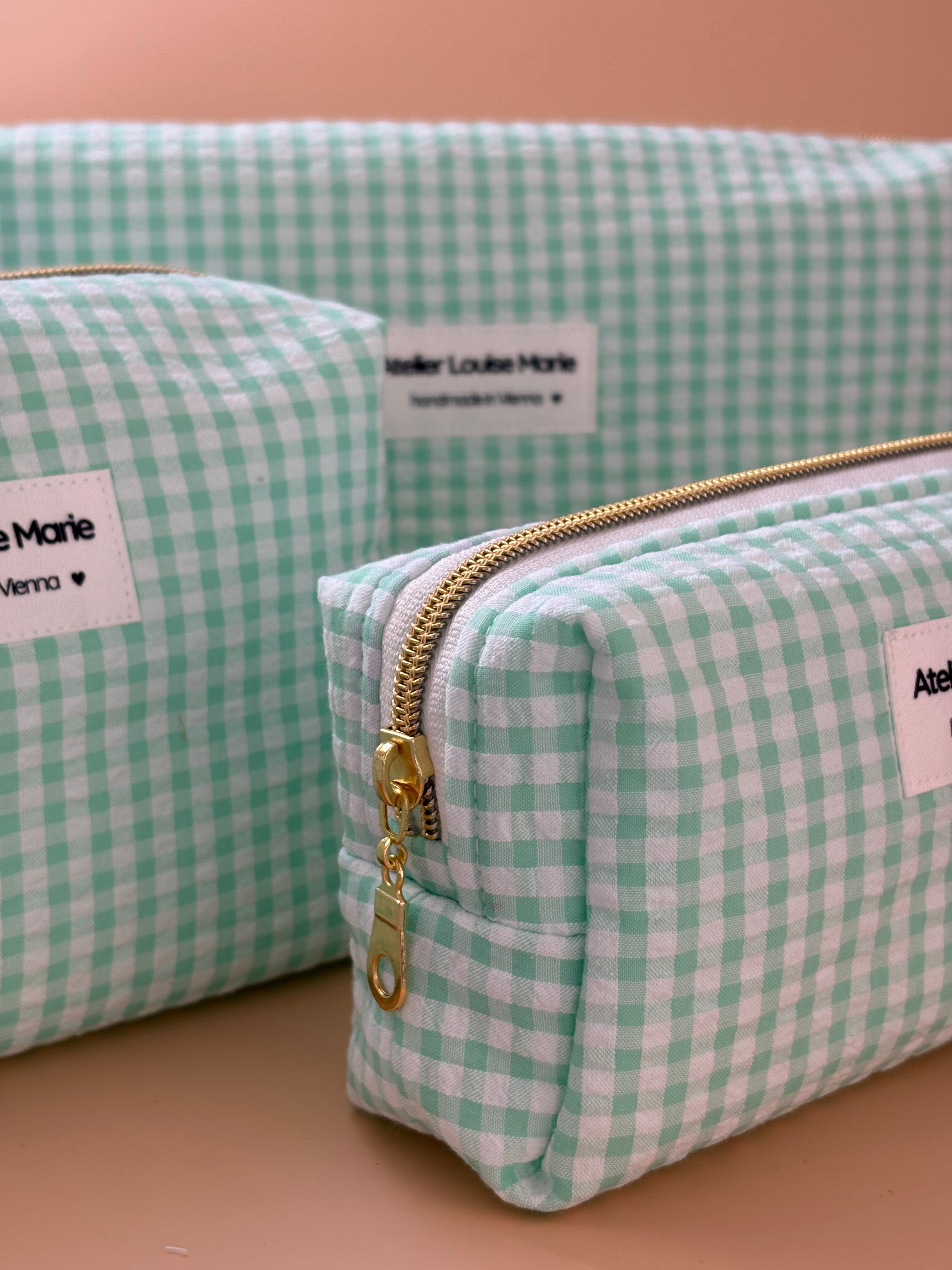 Clementine Pouch - Vichy Mint