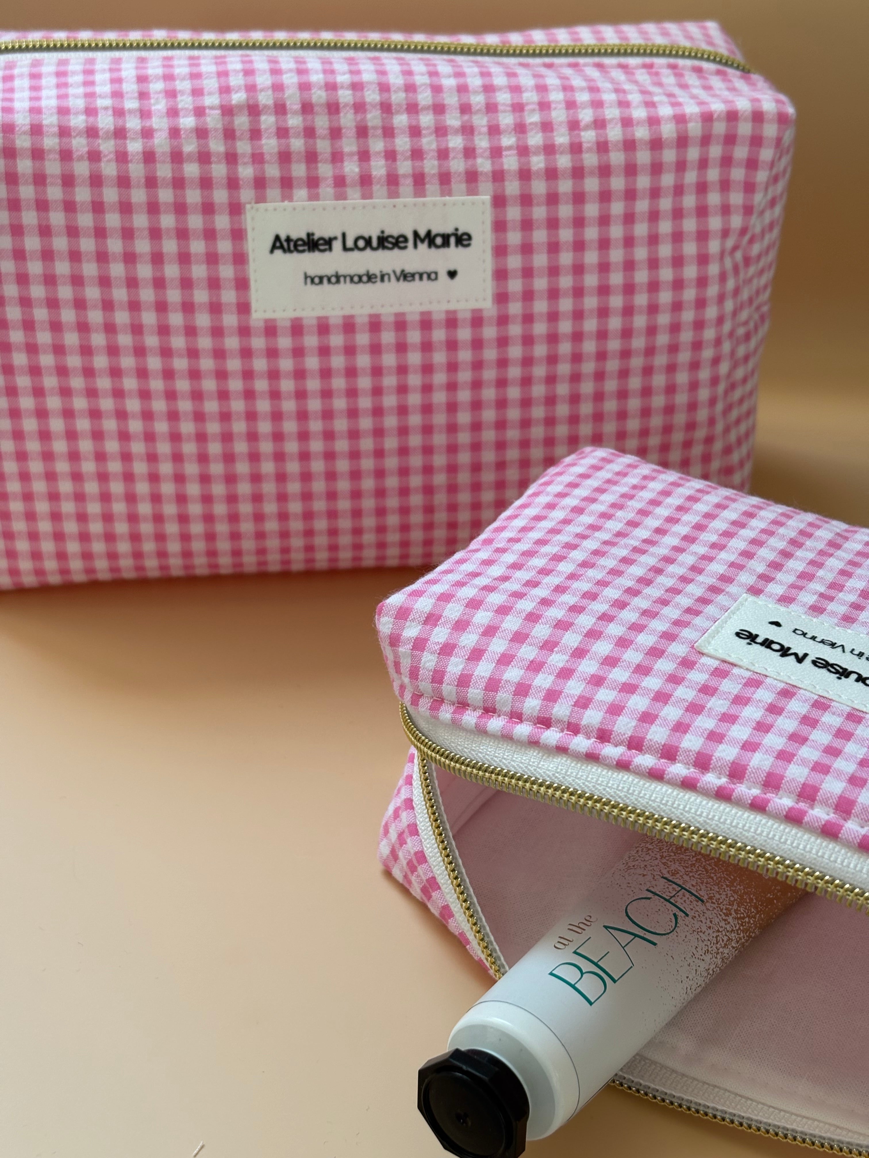 Clementine Pouch - Vichy Fuchsia