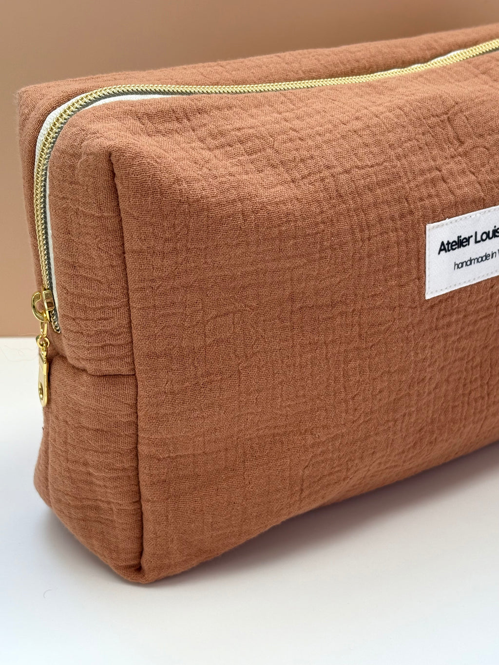 Clementine Pouch - Double Gauze Tobacco