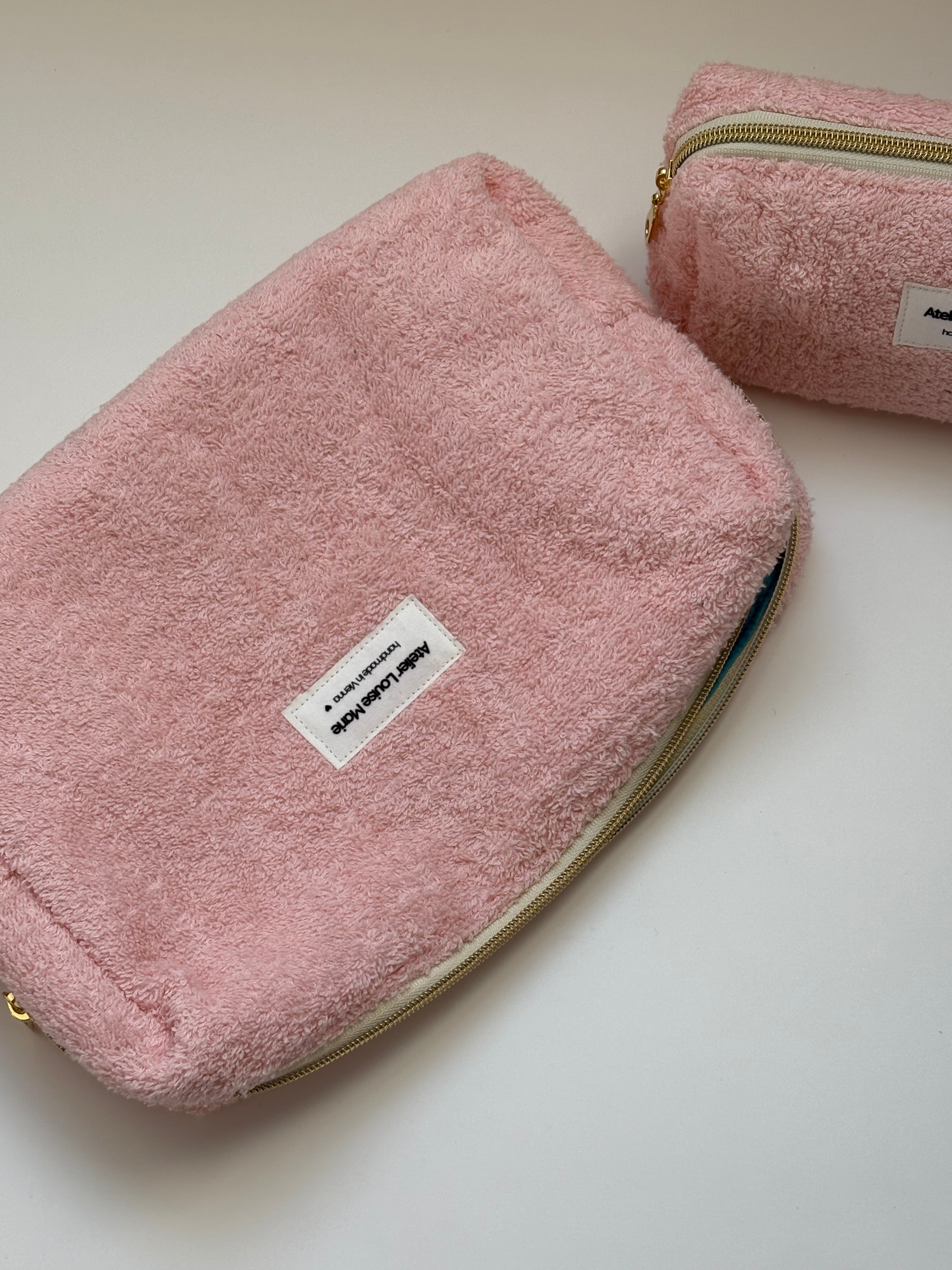Clementine Pouch - Terrycloth Pink