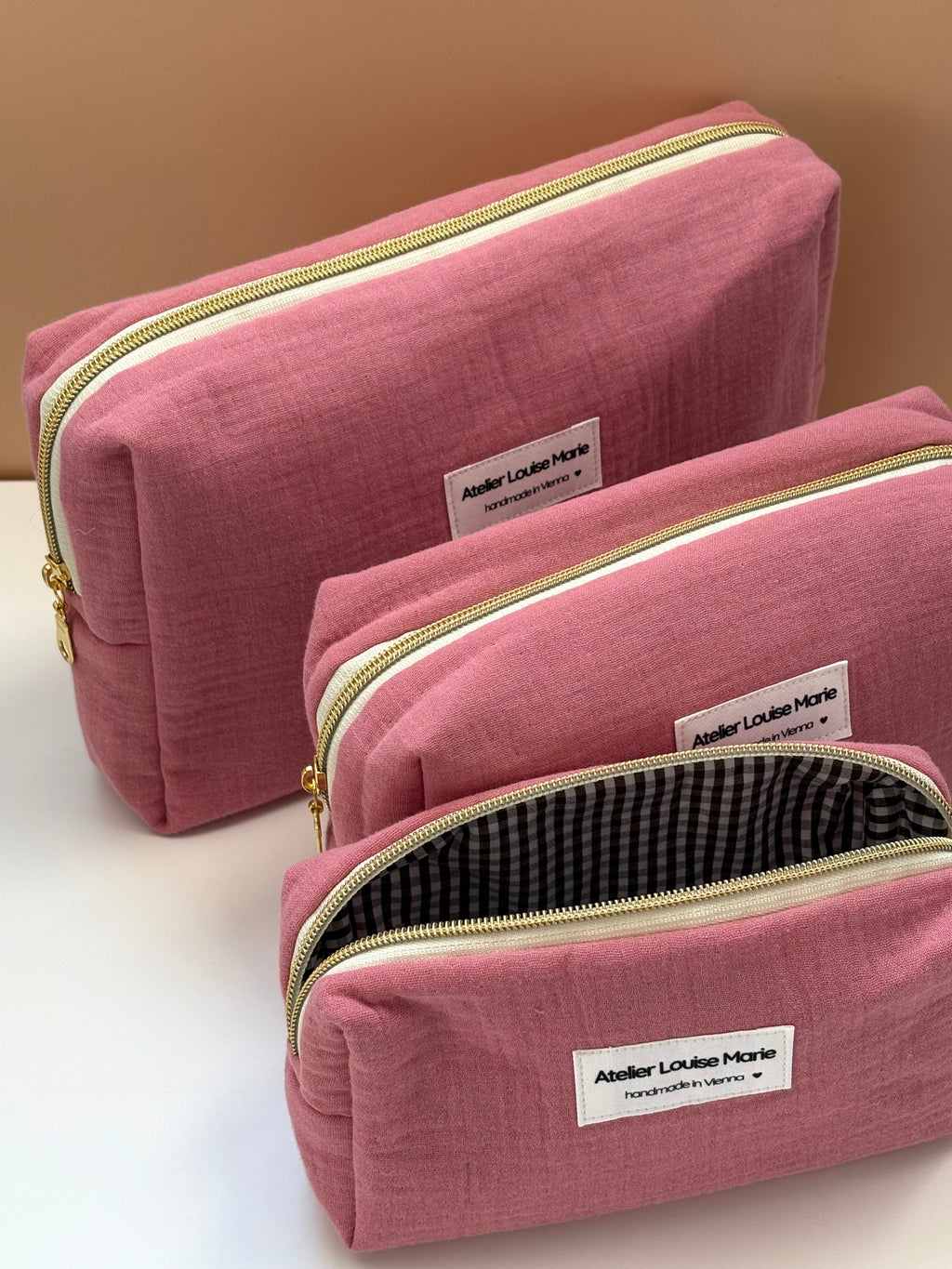 Clementine Pouch - Double Gauze Blush