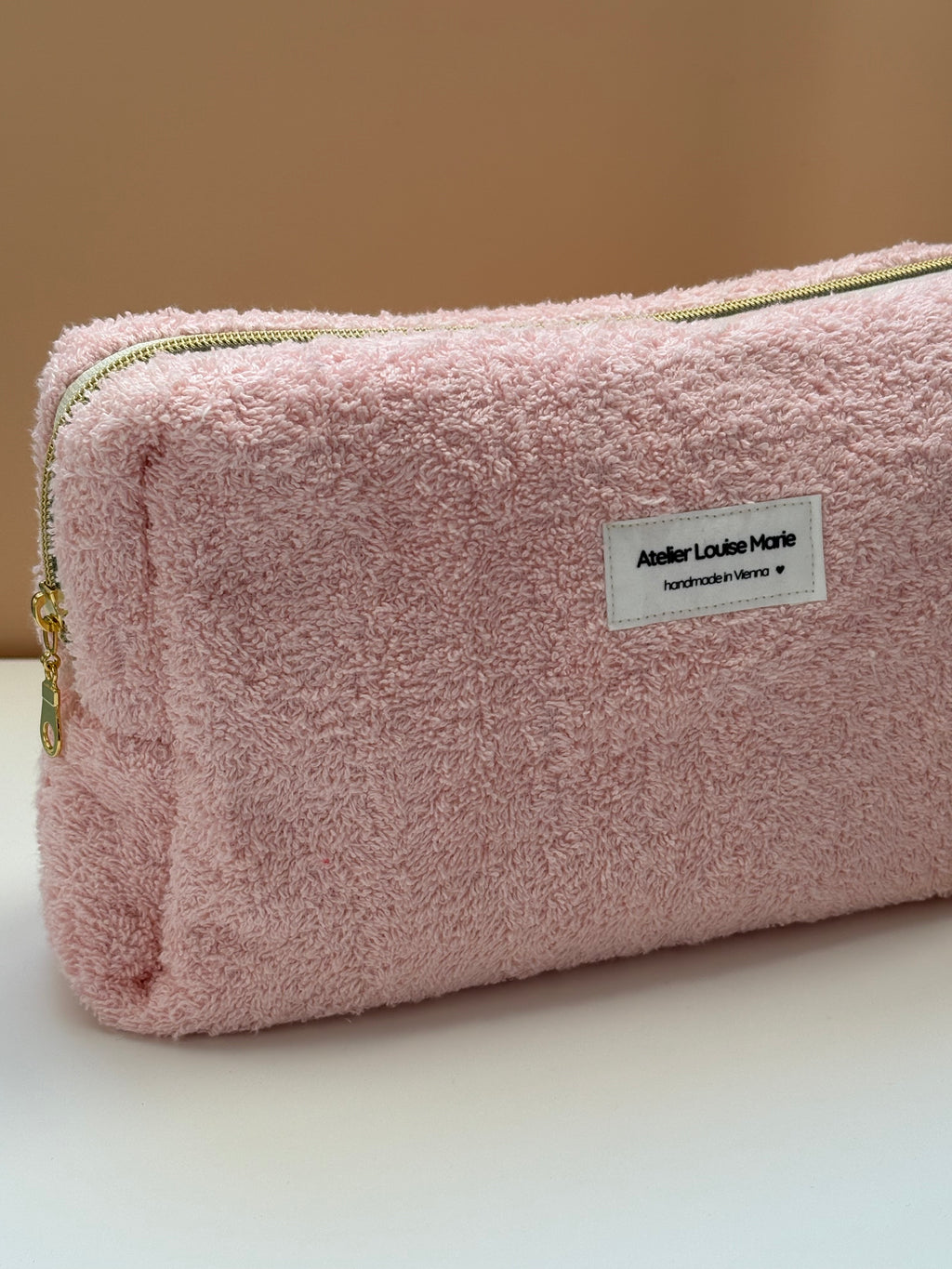 Clementine Pouch - Terrycloth Pink
