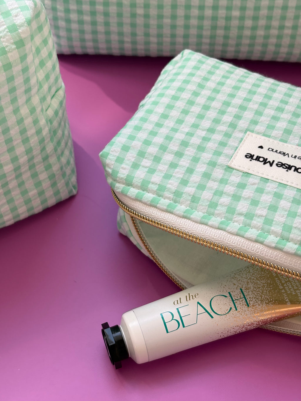 Clementine Pouch - Vichy Mint