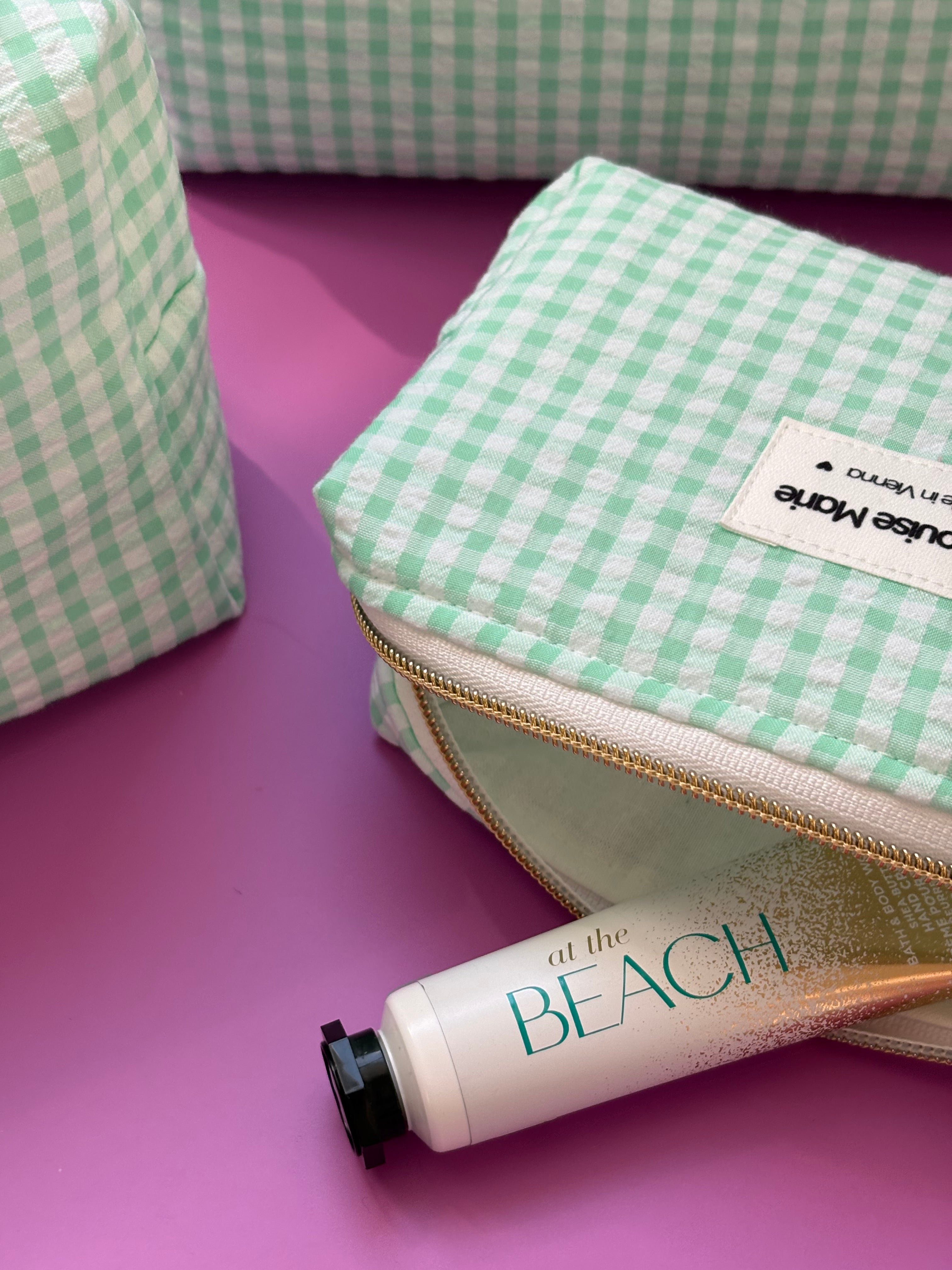 Clementine Pouch - Vichy Mint