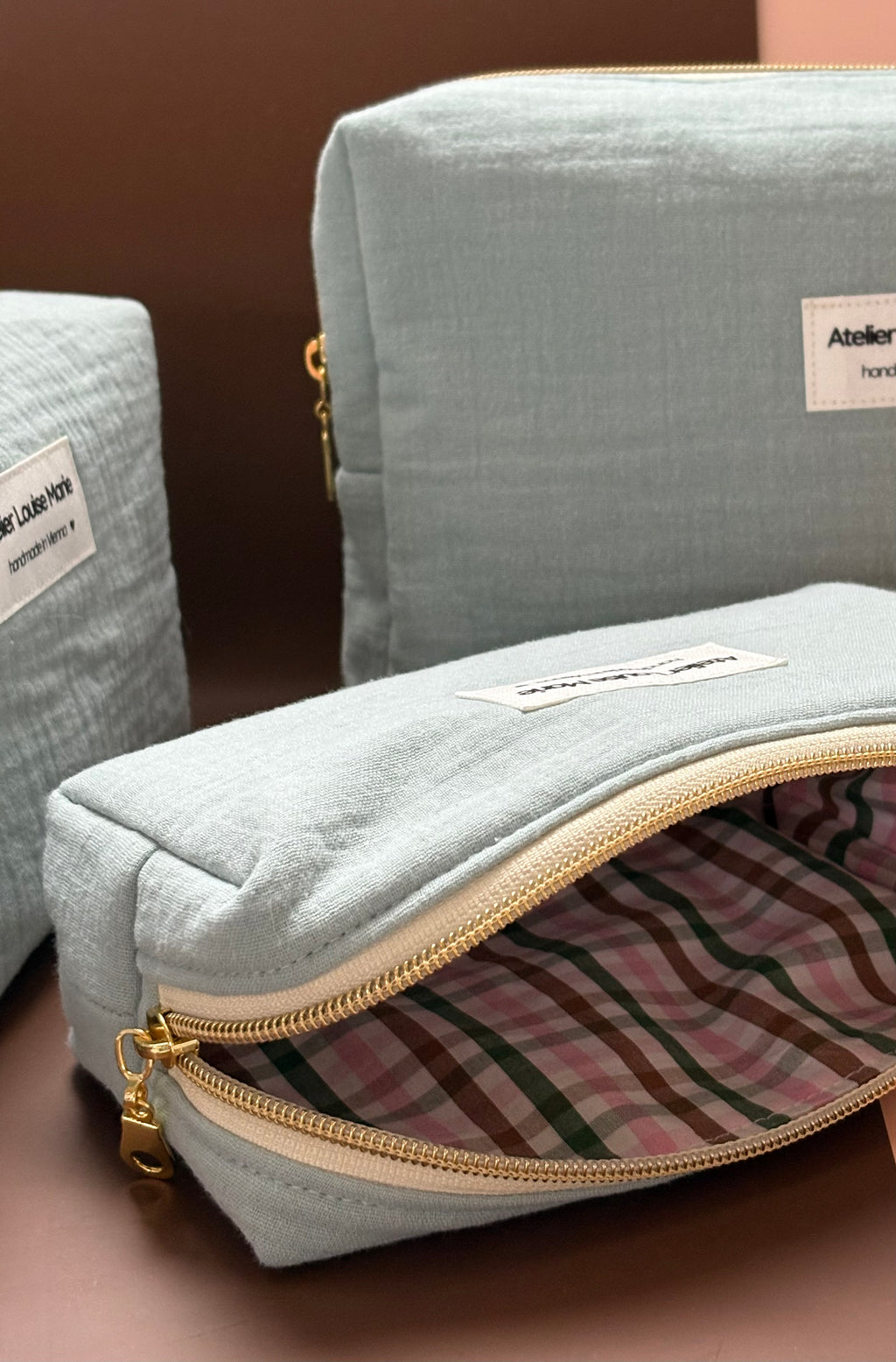 Clementine Pouch - Double Gauze Sage