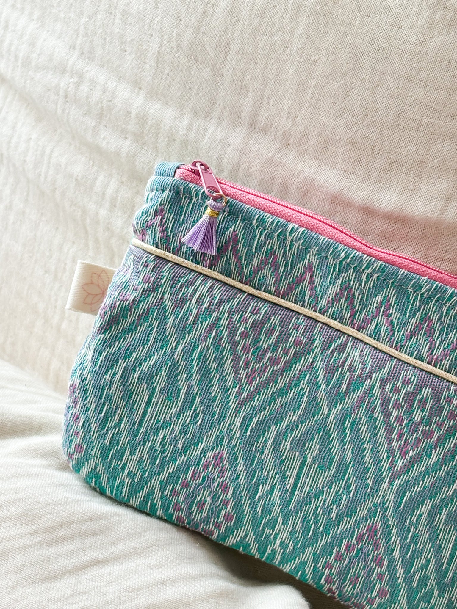 Florence Pouch - Thai Jaquard Blue