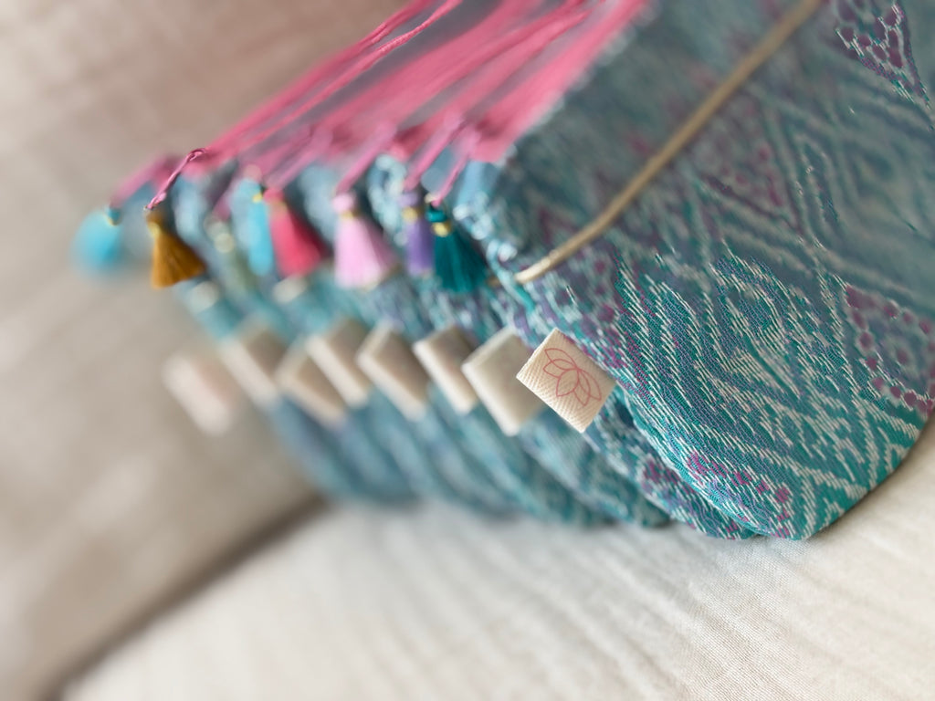 Florence Pouch - Thai Jaquard Blue