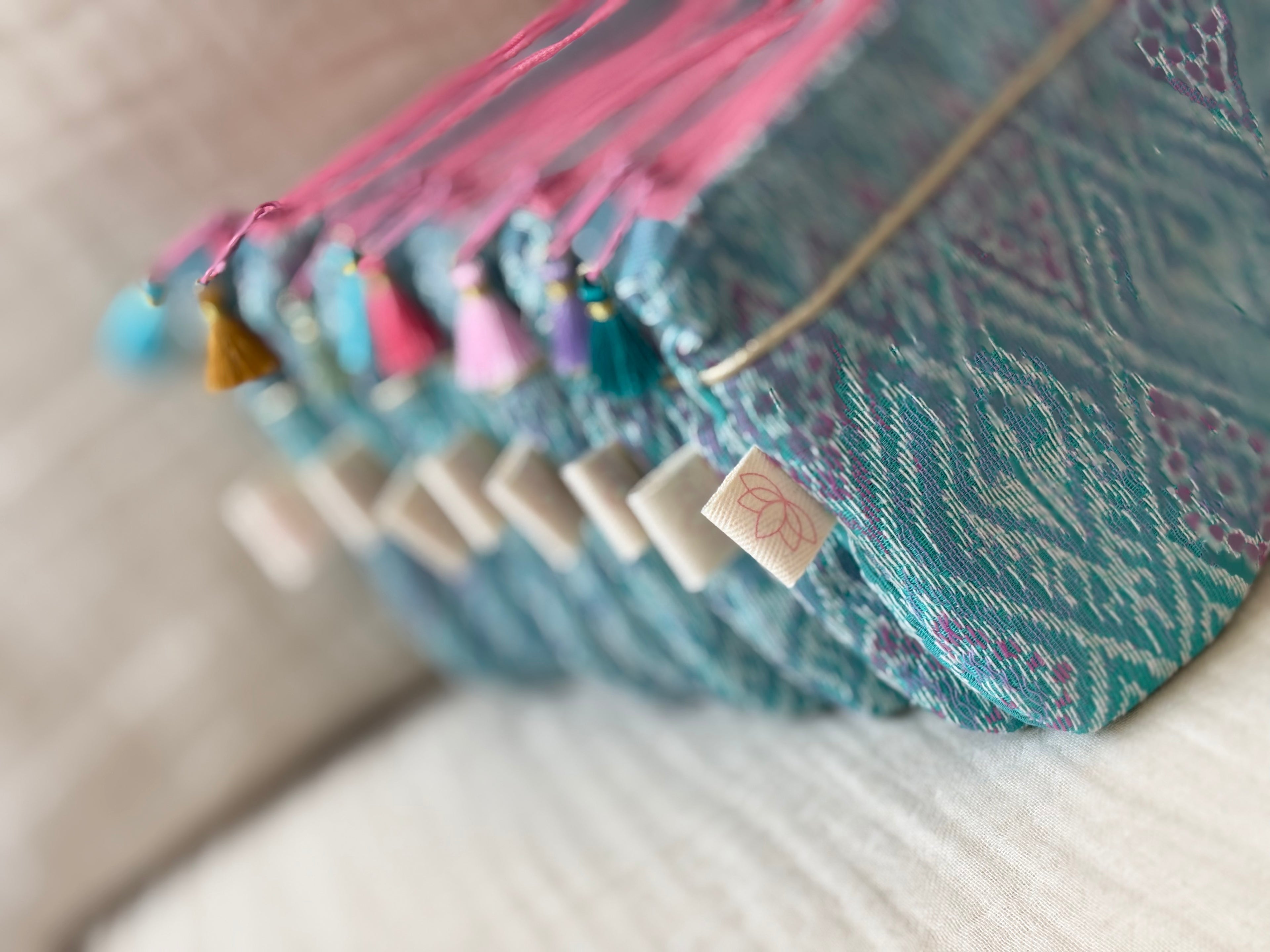 Florence Pouch - Thai Jaquard Blue